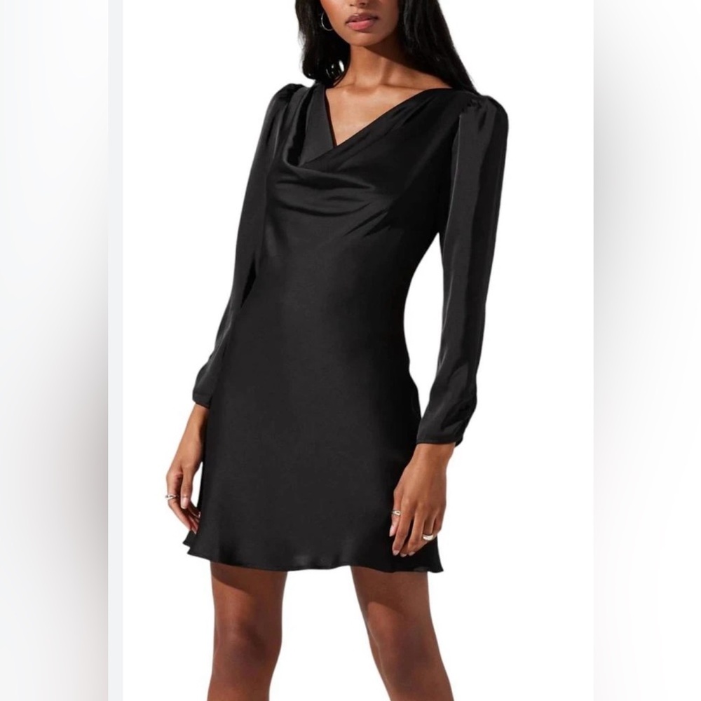 ASTR Lottie Mini Dress Black